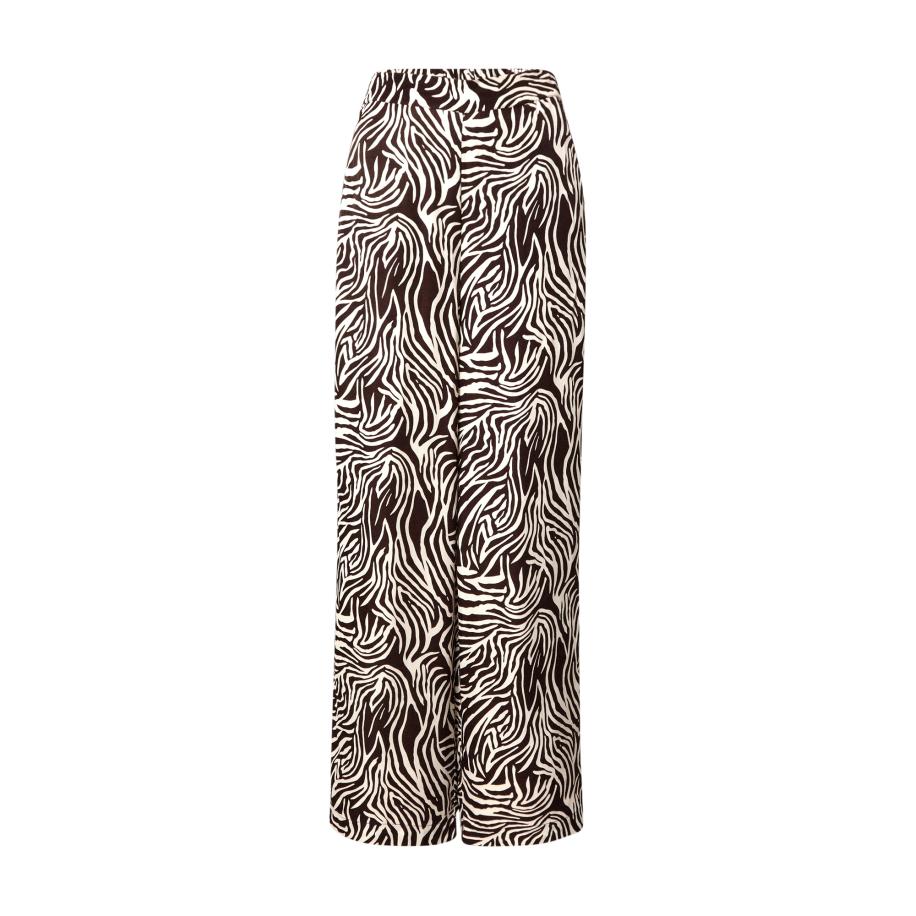 More & More MORE & MORE Broek zwart / offwhite -