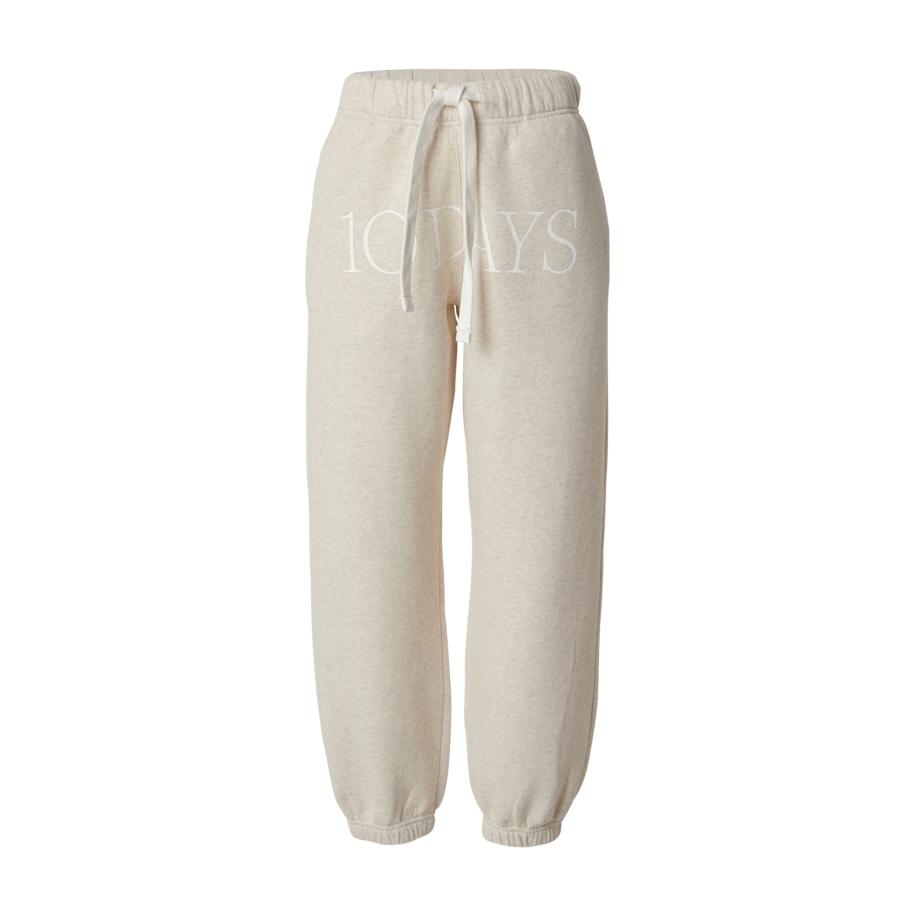 10Days Broek THE BAR beige gemêleerd / wit Bruin