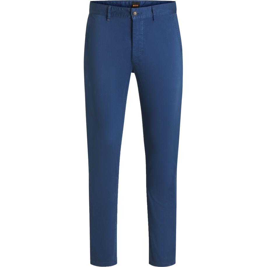 BOSS Chino Slim Donkerblauw Blauw