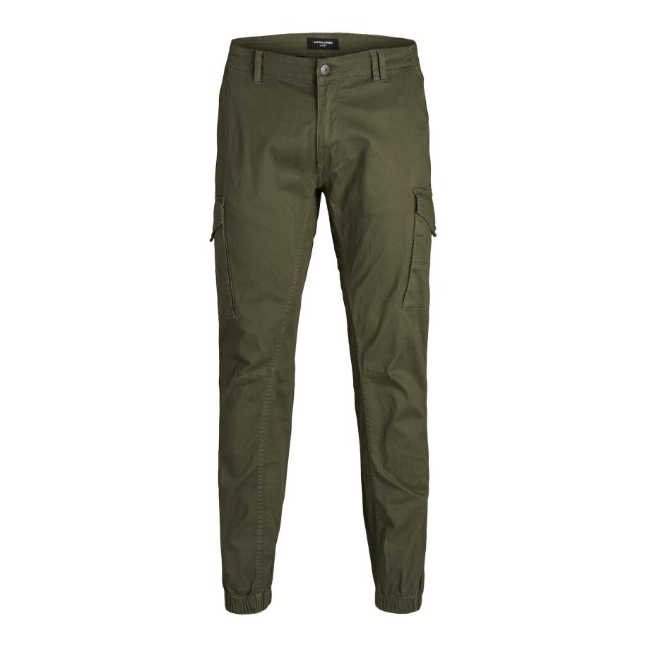 Jack & Jones Jack & Jones Plus Cargobroek Paul donkergroen -