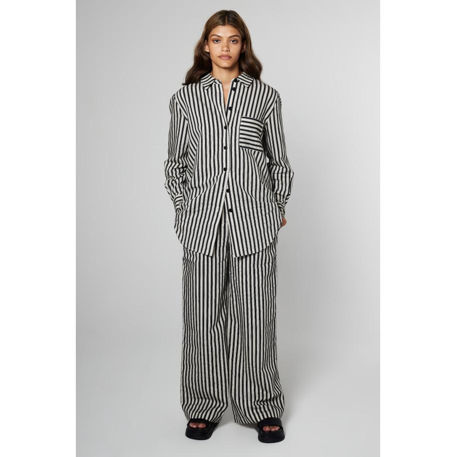 Aligne Aligne Broek Fayza zwart / wit -