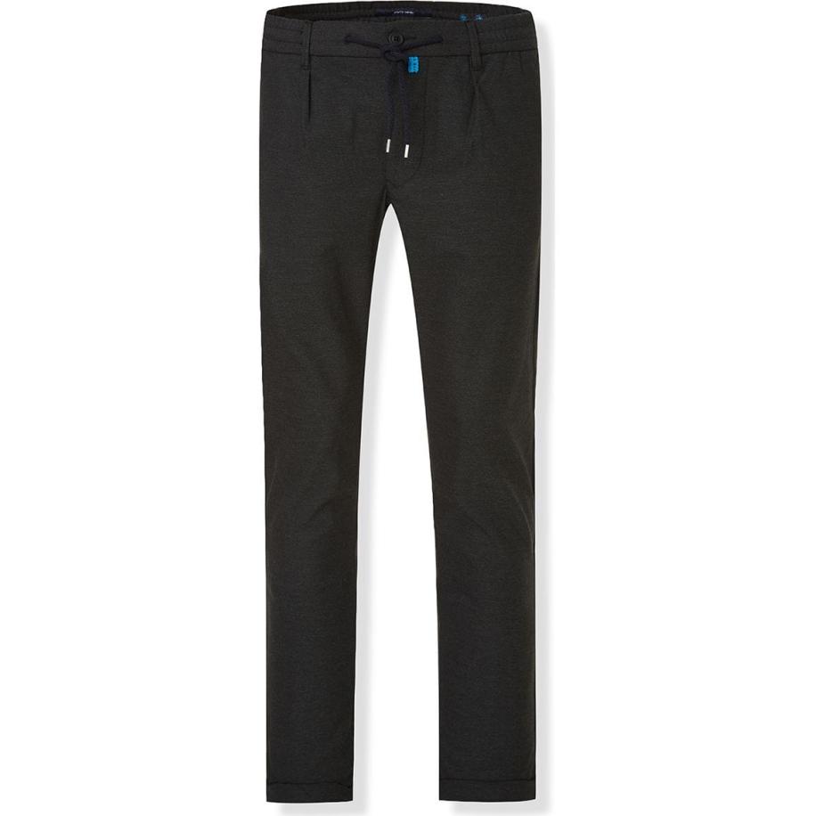 Pierre Cardin Lyon Broek asfalt, Effen Zwart