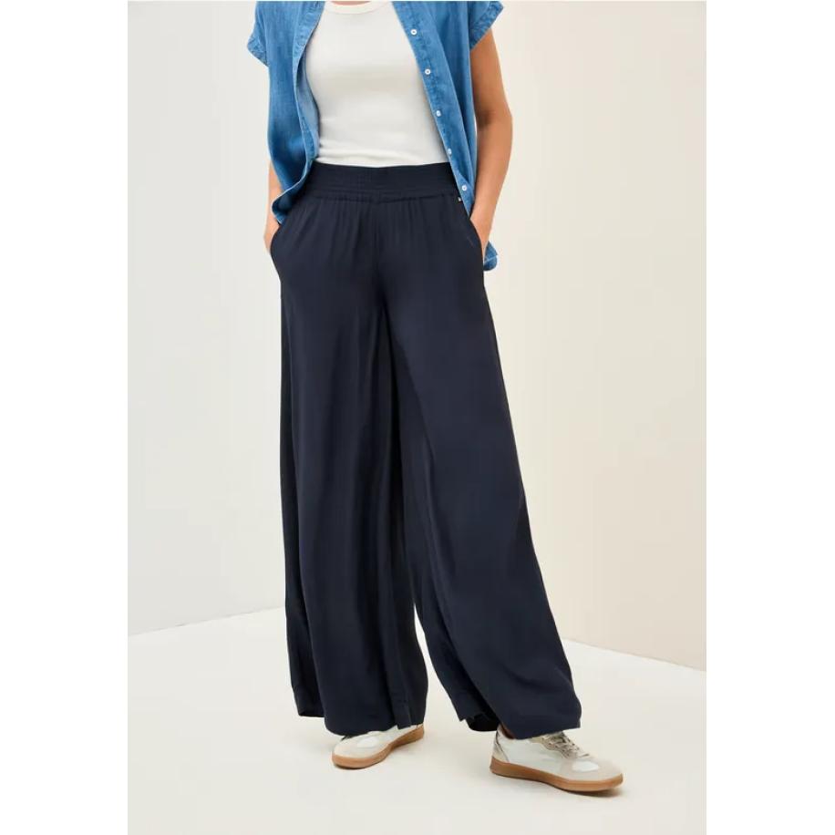 CECIL Wide Legs crêpe broek Blauw