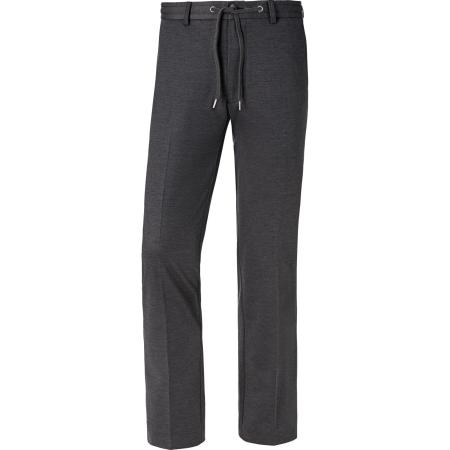 Charles Colby Linnen broek grijs, Effen