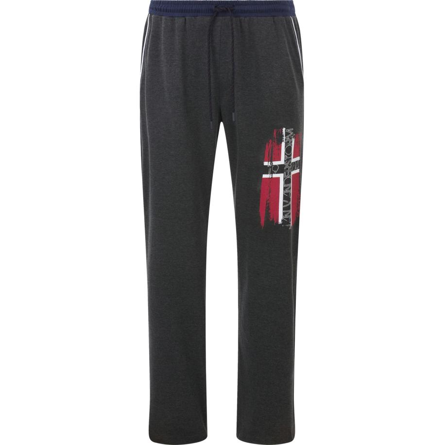 Jan Vanderstorm Sweatpants donkergrijs, Bedrukt Grijs