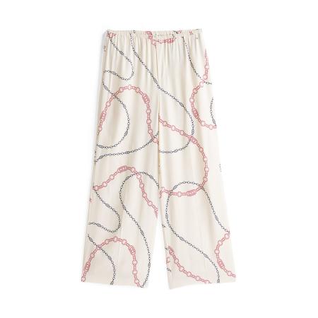 Tommy Hilfiger TOMMY HILFIGER Broek ecru / navy / rood