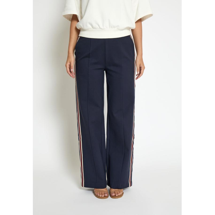 Minus minus Broek Marabella blauw / rood / wit -