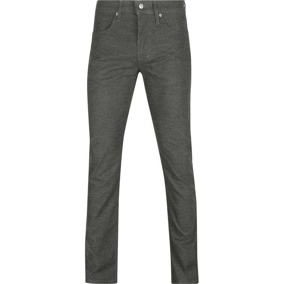 Mac Broek Arne Print Antraciet Grijs