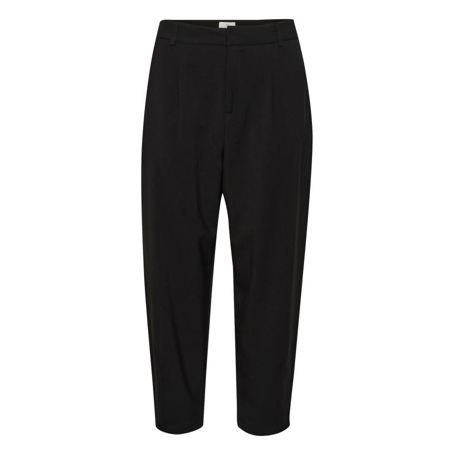 Kaffe Bandplooibroek Merle zwart Zwart