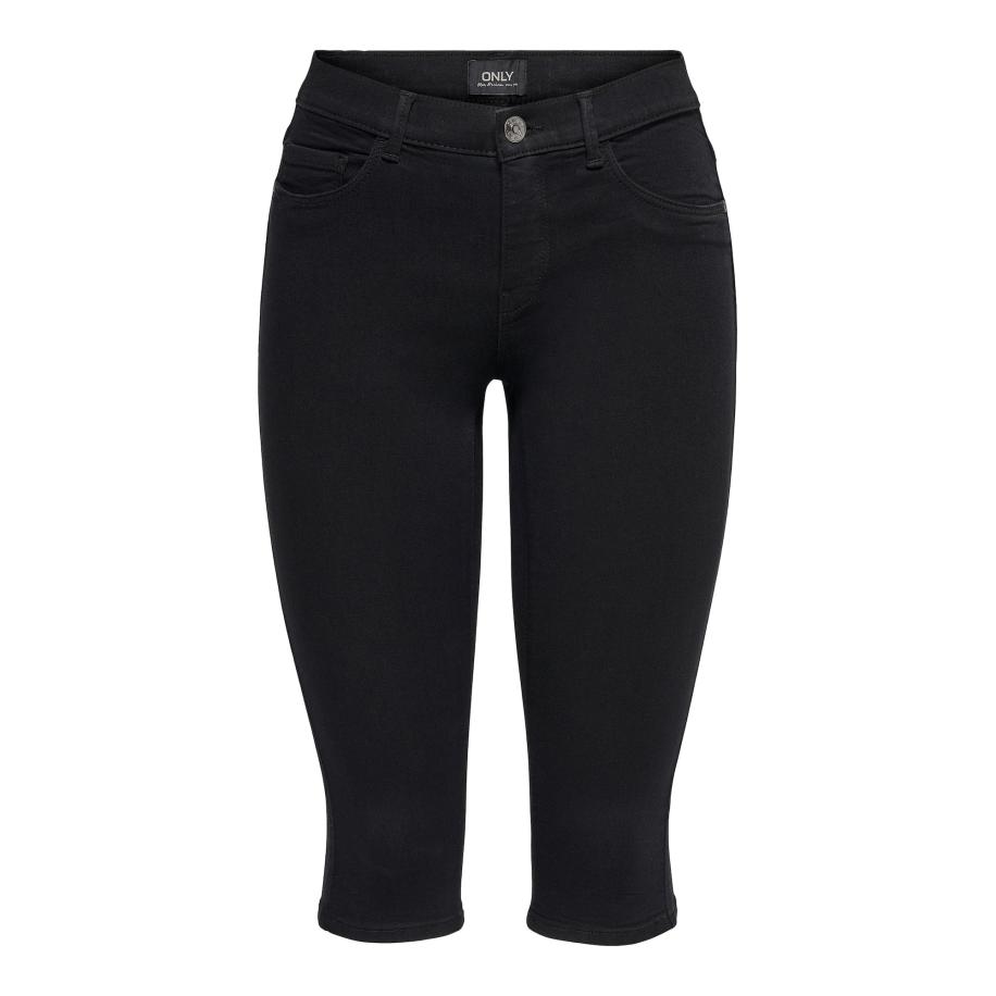 Only ONLY Jeans Rain zwart -