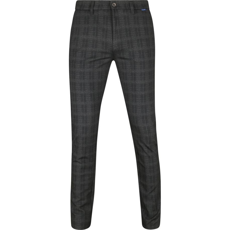 Mac Chino Griffin Ruit Antraciet Grijs