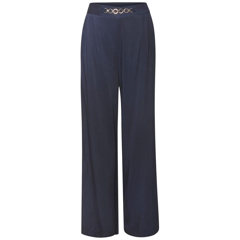 VIVANCE VIVANCE Bandplooibroek navy -