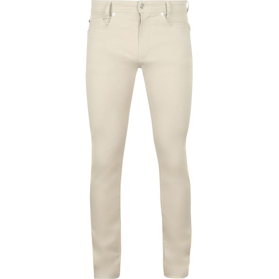 MAC Broek Arne Pipe Ecru Bruin