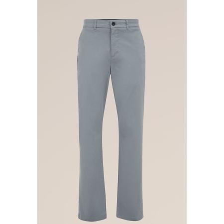 Fundamentals heren regular fit chino met stretch - Regular fit - Grijsblauw - Katoen - Maat: 34/34
