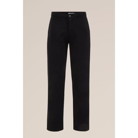 Fundamentals heren regular fit chino van jog kwaliteit - Slim Fit - Zwart - Maat: 36/32