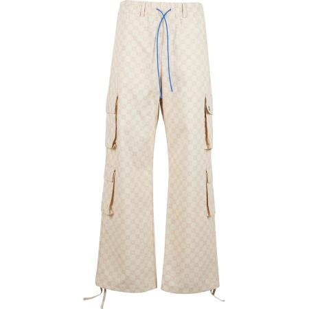 Pequs Cargobroek taupe / ecru / azuur