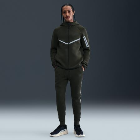 Nike Tech joggingbroek van fleece voor heren met reflecterend design-accenten - Groen