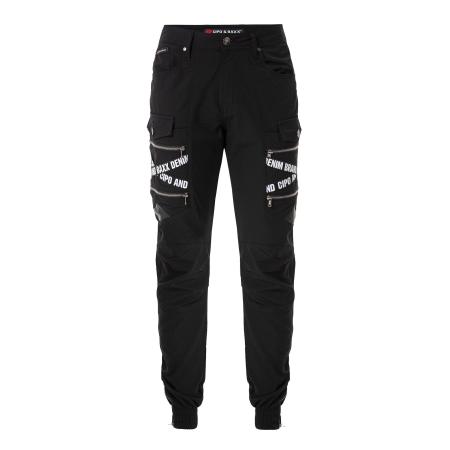 Cipo & Baxx CIPO & BAXX Cargobroek zwart / wit