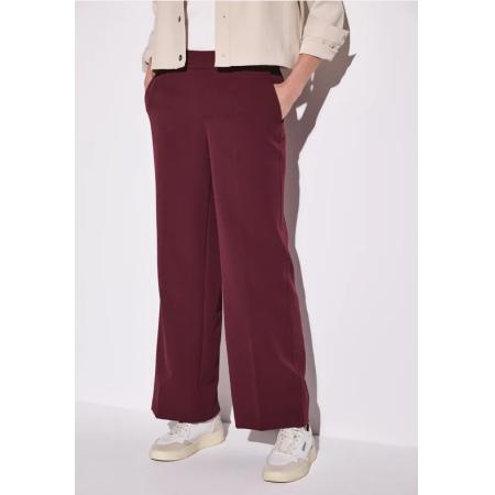 Street One Broek met wijde pijpen in keperstof