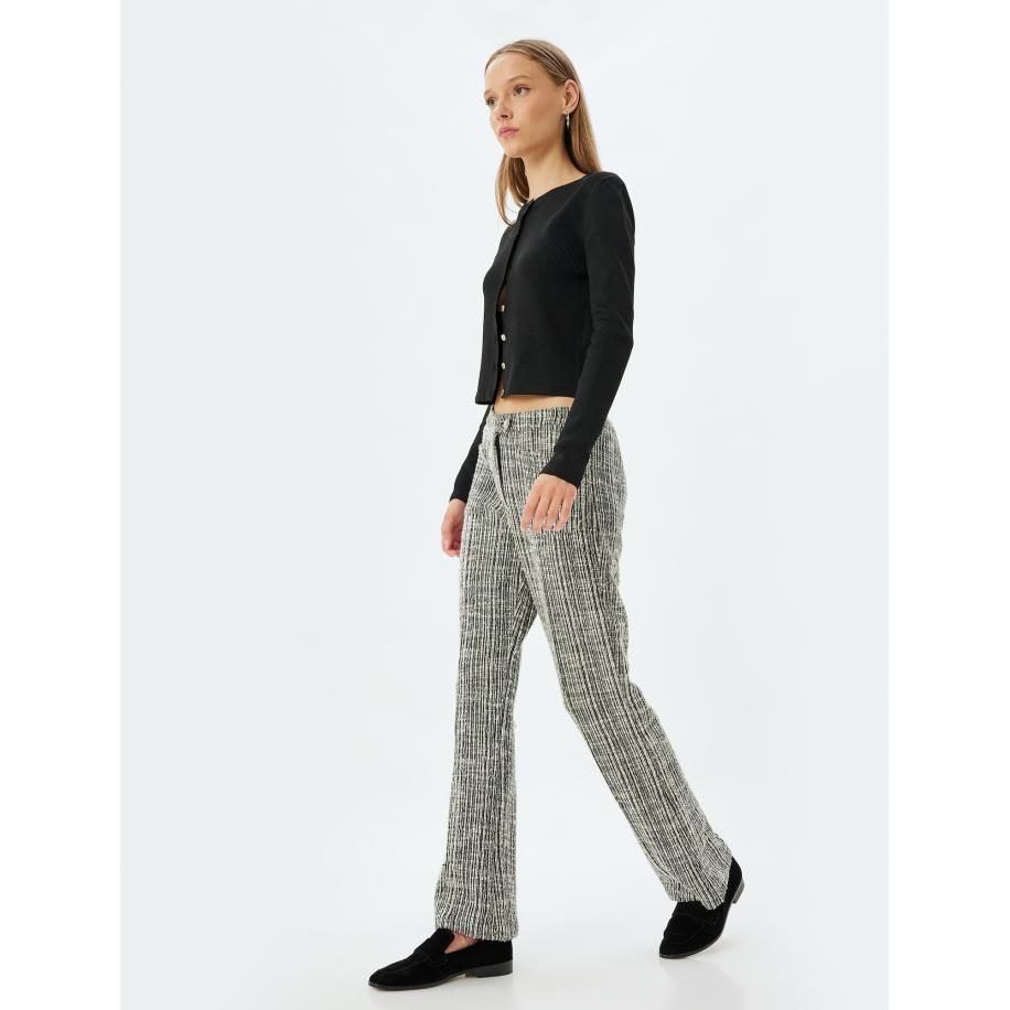 Koton Koton Broek zwart / wit -