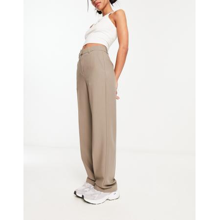 JJXX Mary Nauwsluitende broek met hoge taille in champignon-Grijs