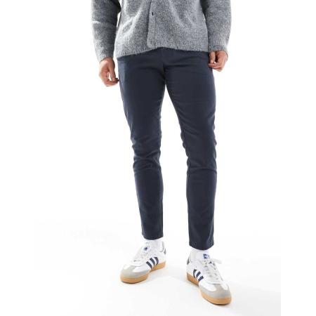 JJ Rebel - Slim-fit chino in marineblauw