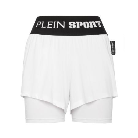 Plein Sport Plein Sport Functionele broek zwart / wit