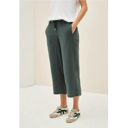 CECIL 3/4 wide leg mousseline broek