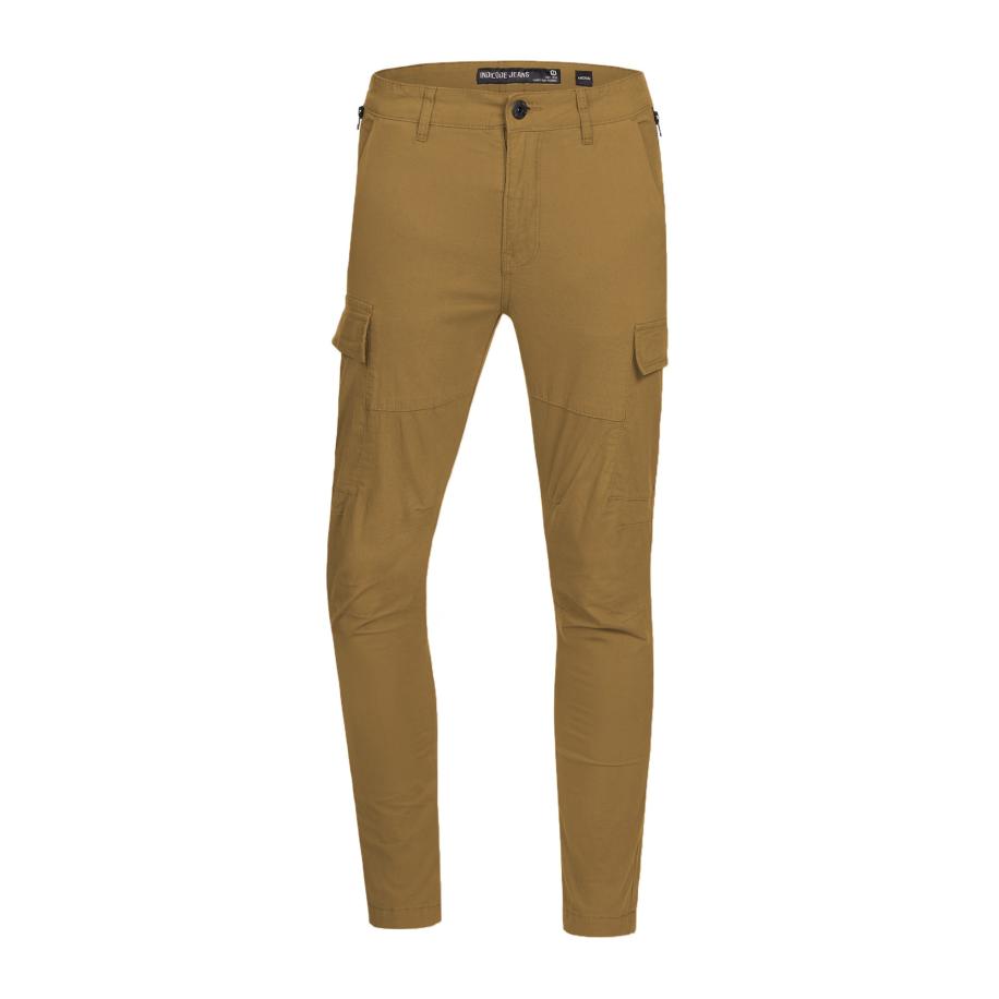 INDICODE JEANS INDICODE JEANS Cargobroek Mathews donkerbeige -