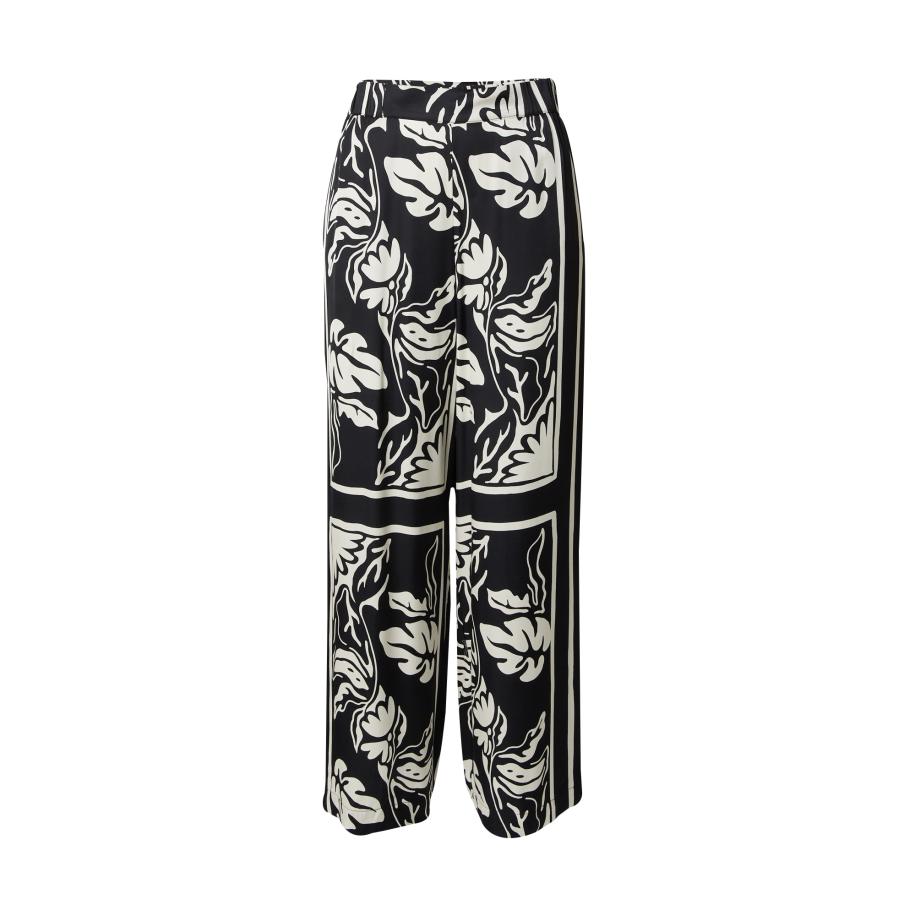 s.Oliver BLACK LABEL Broek zwart / wit Zwart