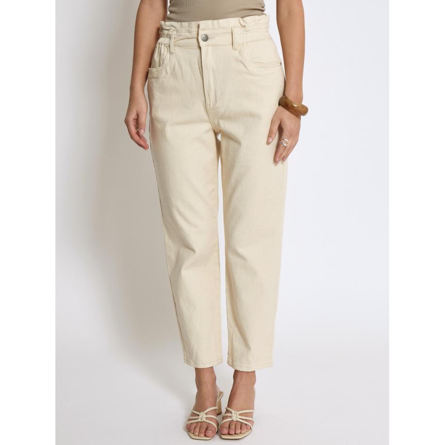Minus minus Broek Dina beige -