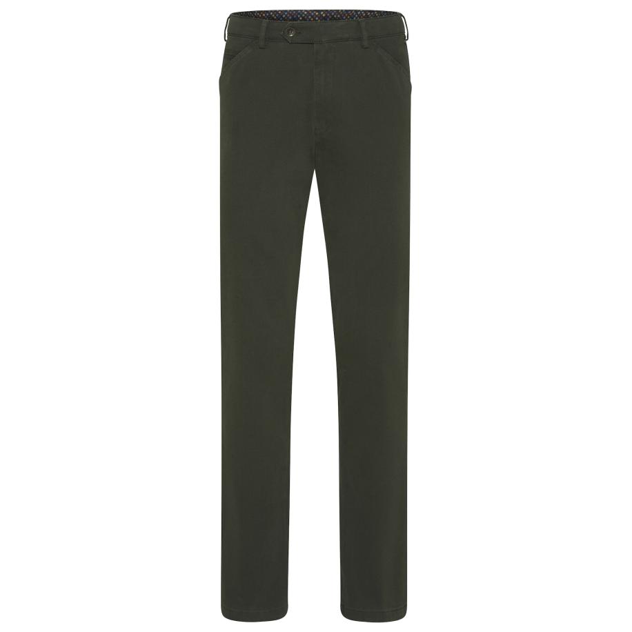 Meyer MEYER Chino olijfgroen -