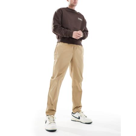 Nike - Club - Geweven toelopende broek in beige-Neutraal