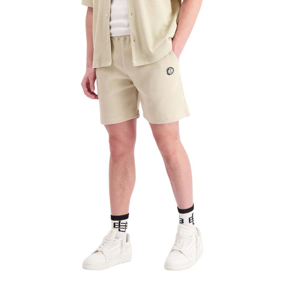 Black Bananas Monogram Waffle Korte Broek Bruin