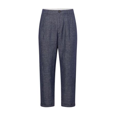 Selected SELECTED Bandplooibroek antraciet / grijs gemêleerd