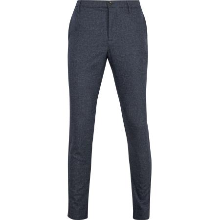 Alberto Rob Broek Wol Navy