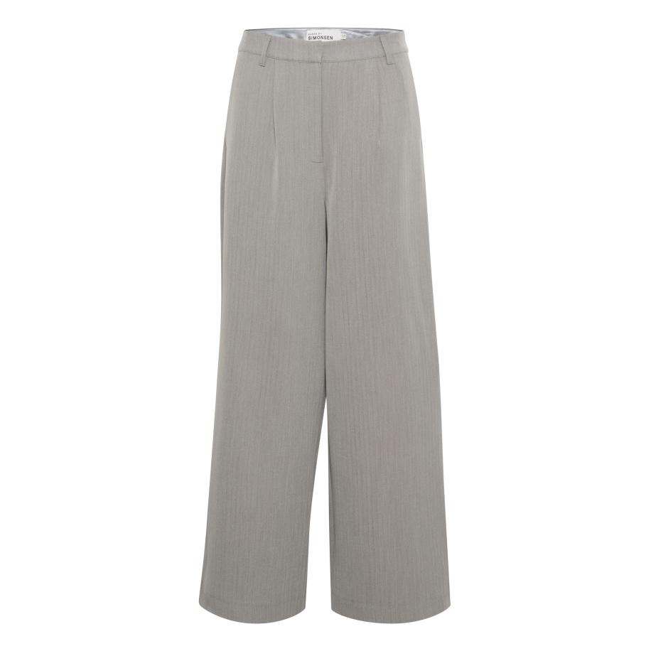 Karen by Simonsen KAREN BY SIMONSEN Bandplooibroek LavinaKB grijs gemêleerd -