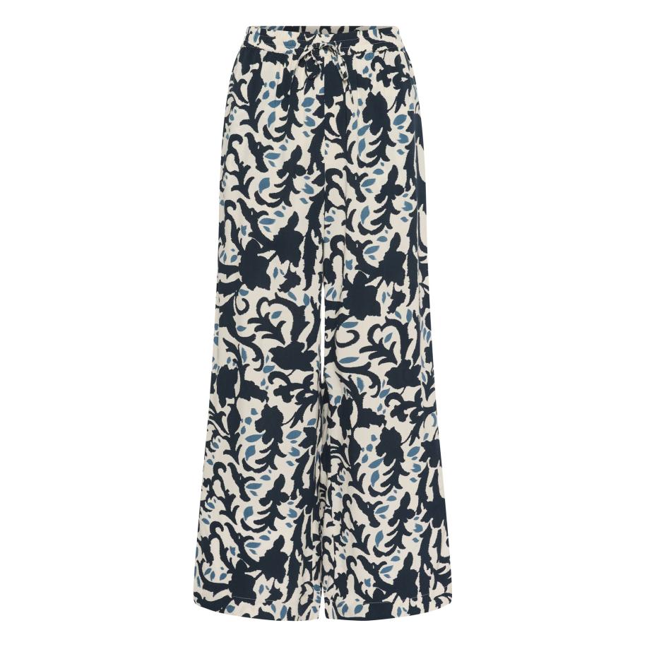 Part Two Part Two Broek Tine nachtblauw / cyaan blauw / eierschaal -
