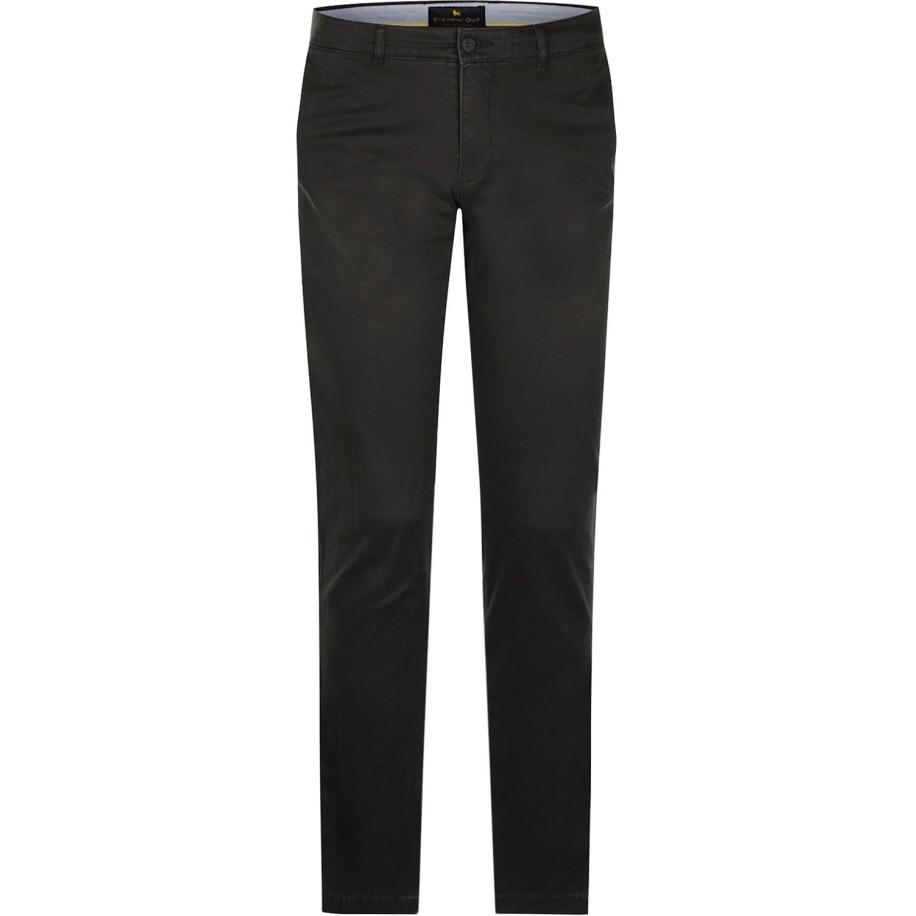 Steppin' Out Chino Newbury Antraciet Grijs