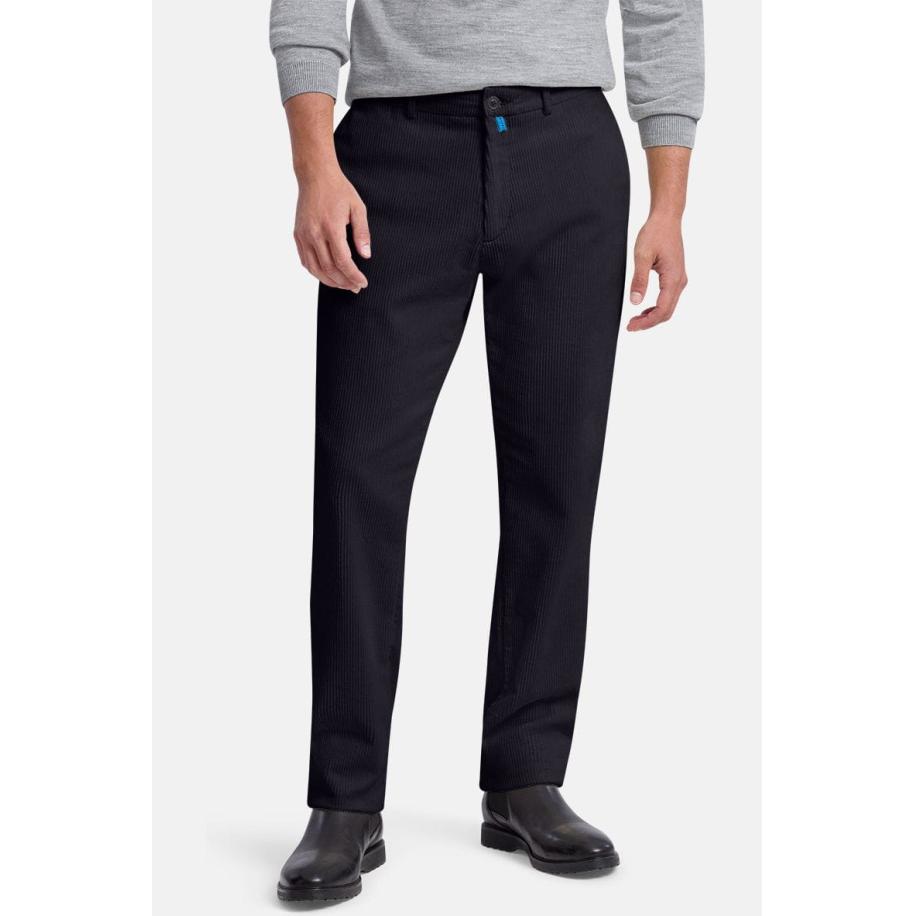 Pierre Cardin Antibes Broek marine, Effen Blauw