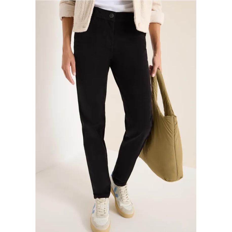 CECIL Slim Fit corduroy broek Grijs