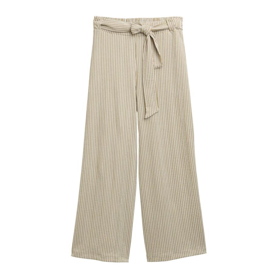 Tom Tailor TOM TAILOR DENIM Broek karamel / pastelgroen / wit -