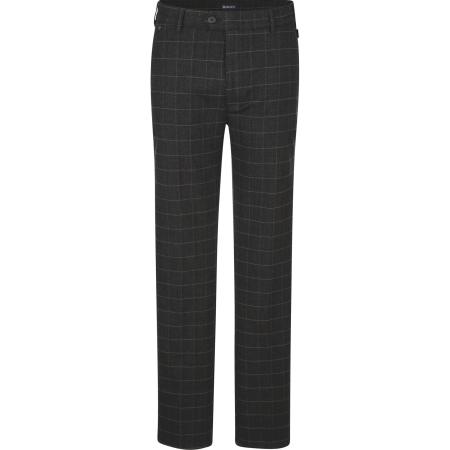 BABISTA Broek met platte voorkant donkergrijs, Ruit