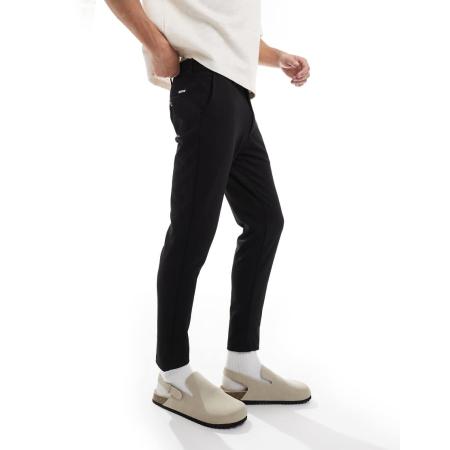 JJ Rebel - Nette slim-fit broek in zwart