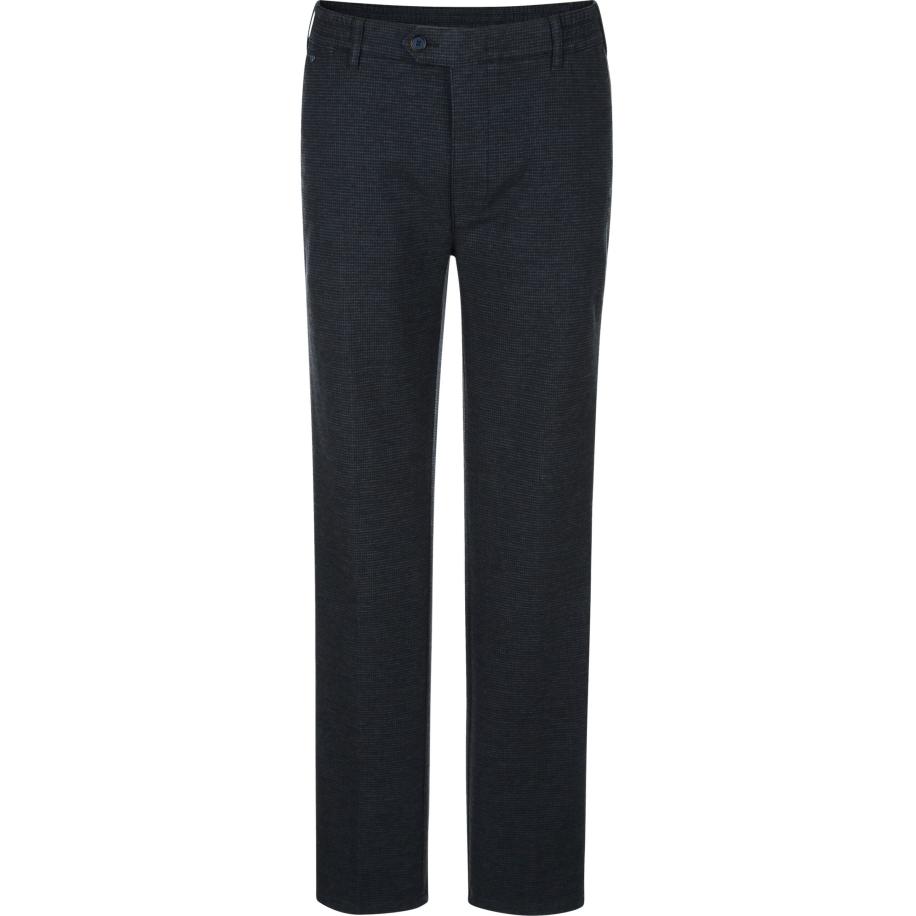 BABISTA Broek met platte voorkant blauw, Ruit Blauw