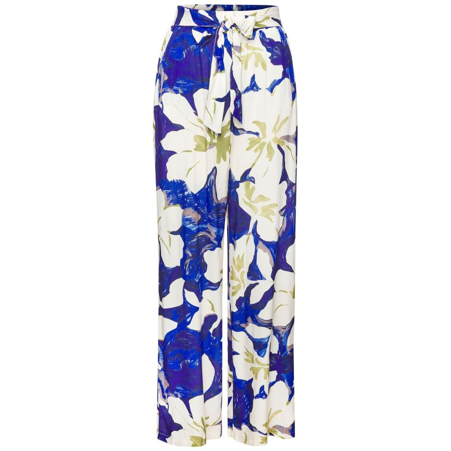 VIVANCE VIVANCE Broek royal blue/koningsblauw / riet / natuurwit -
