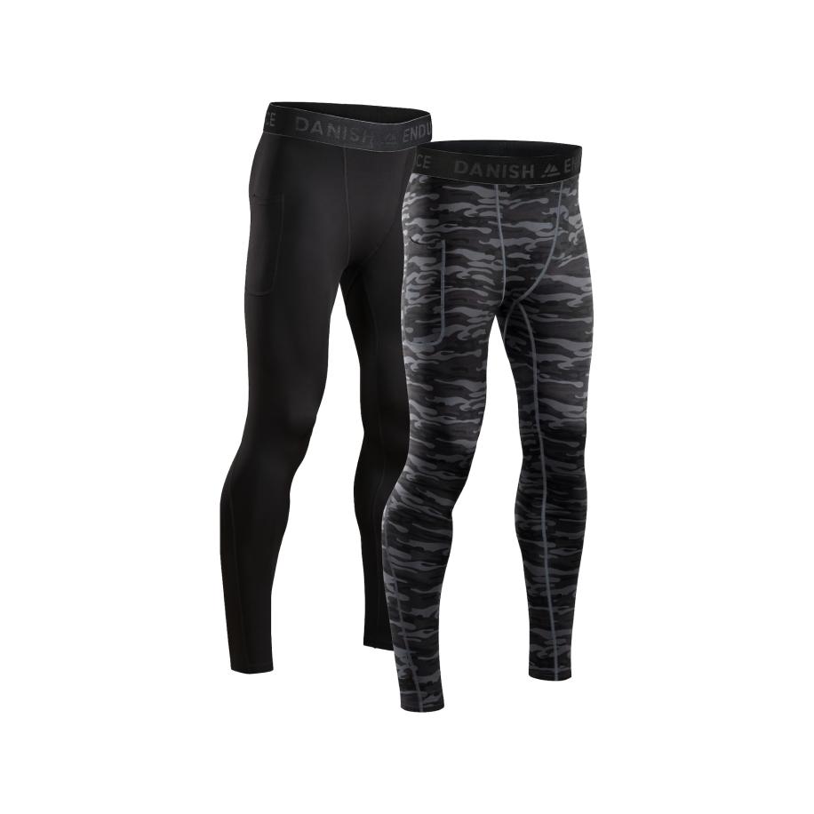 DANISH ENDURANCE DANISH ENDURANCE Functionele broek Compression Tights grijs / zwart -
