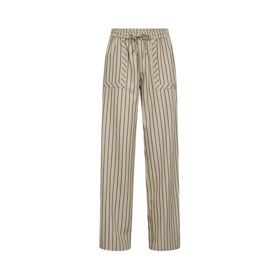 Levete Room Levete Room Broek Mia taupe / zwart -