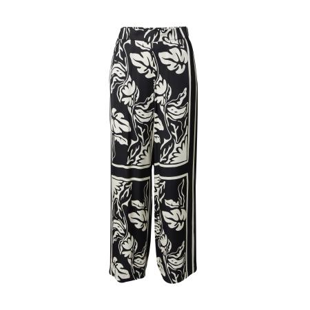 s.Oliver BLACK LABEL Broek zwart / wit