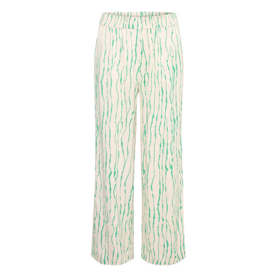 Saint Tropez SAINT TROPEZ Broek Ulla mintgroen / wit -